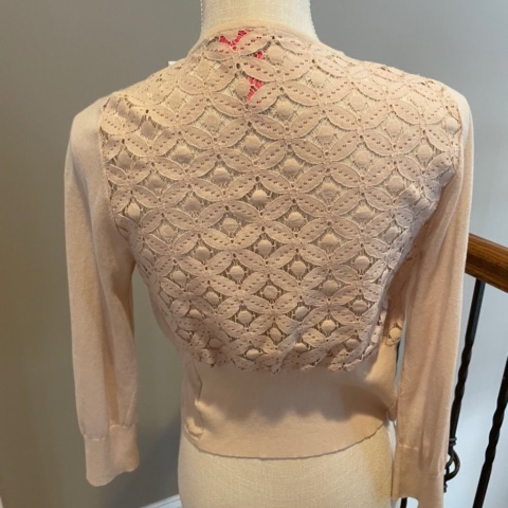 Charolette Tarantola cardi, pale pink open back - Picture 4 of 9